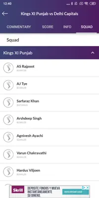 Cricket Line Guru android App screenshot 9